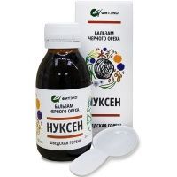 Нуксен шведская горечь, бальзам черного ореха с травами, улучшает функции ЖКТ, Фитэко, 100 мл