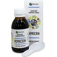 Нуксен чистые легкие, бальзам черного ореха с травами для бронхолегочной системы, Фитэко, 100 мл