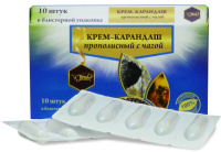Крем-карандаш (свечи) прополисный с чагой